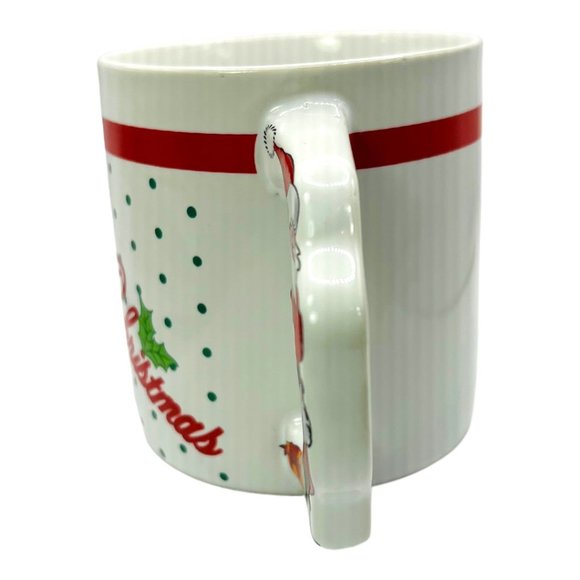 Vintage "Merry Christmas" Ceramic Coffee Mug With Santa Handle Made in Japan - Picture 6 of 9